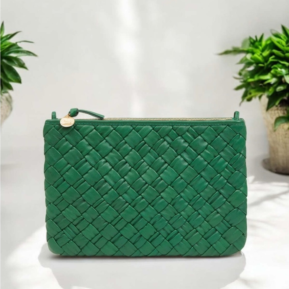 Clare V. Flat Clutch with Tabs Woven